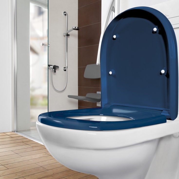 Villeroy & Boch ViCare vegghengt toalett, uten skyllekant, 36x70 cm, hvit