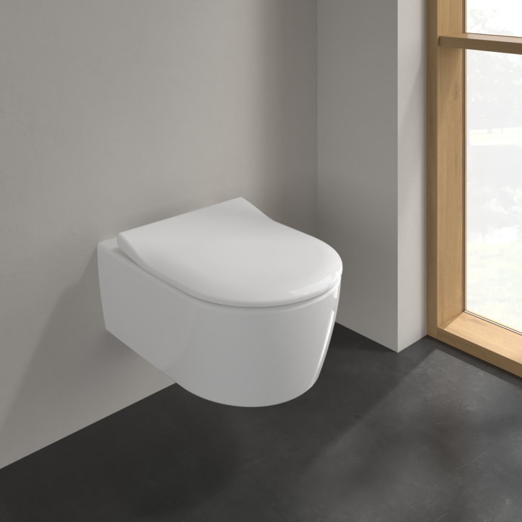 Villeroy & Boch Avento toalettpakke, med sete, hvit