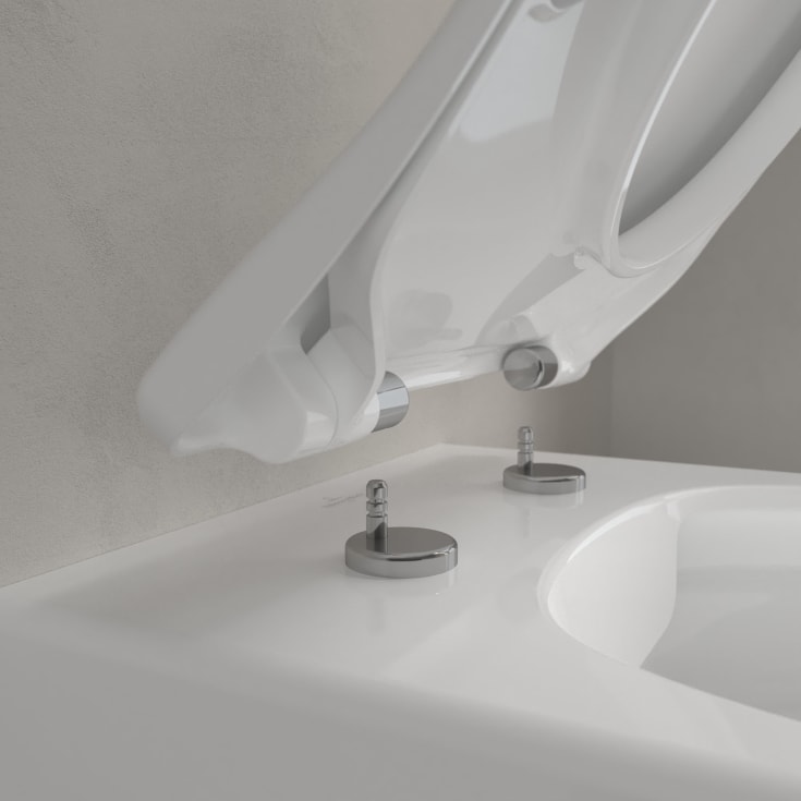 Villeroy & Boch Avento toalettpakke, med sete, hvit