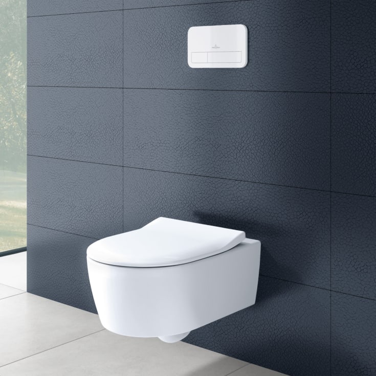 Villeroy & Boch Avento toalettpakke, med sete, hvit