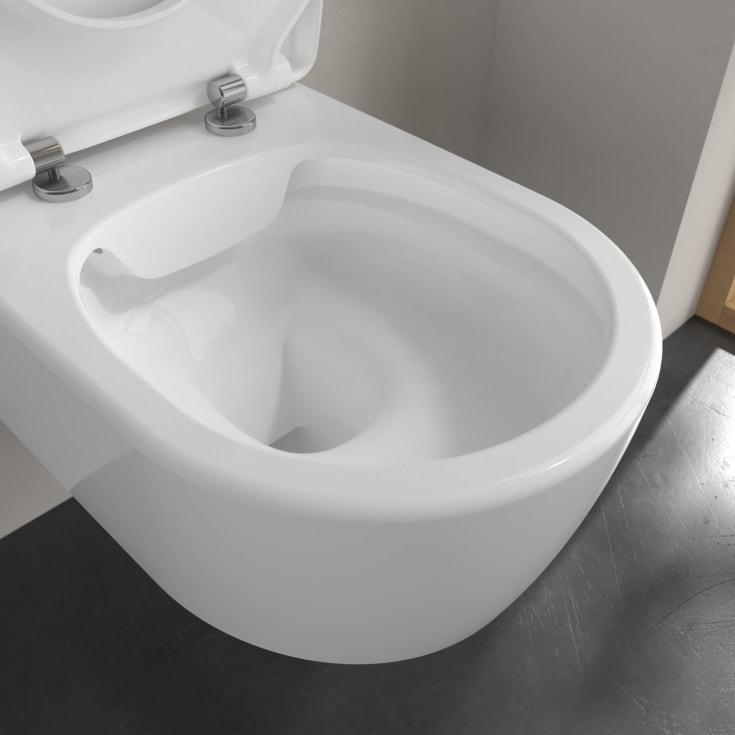 Villeroy & Boch Avento toalettpakke, med sete, hvit