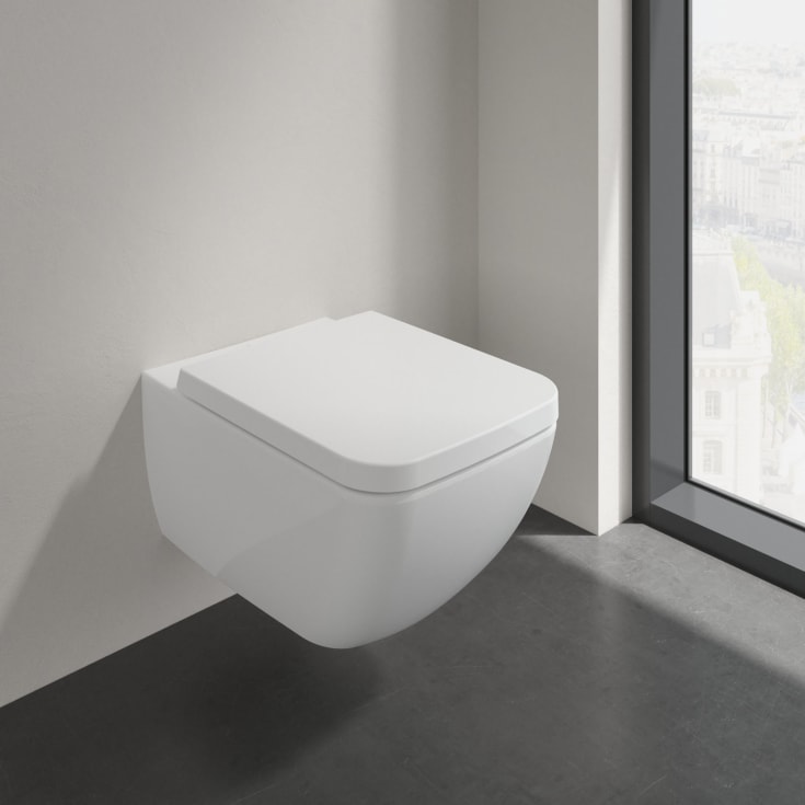 Villeroy & Boch Venticello væghængt toilet, uden skyllekant, hvid