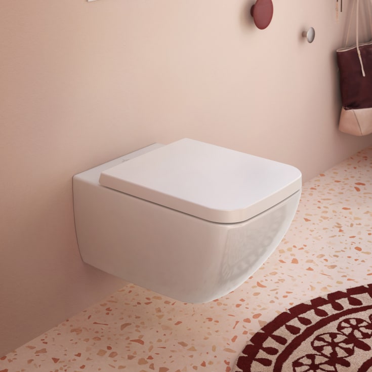 Villeroy & Boch Venticello vegghengt toalett, uten skyllekant, 37,5x56 cm, hvit