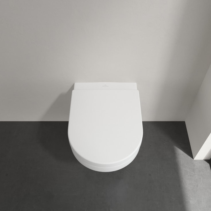 Villeroy & Boch Architectura toalettpakke, med sete, uten skyllekant, hvit