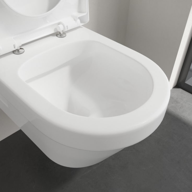 Villeroy & Boch Architectura toalettpakke, med sete, uten skyllekant, hvit