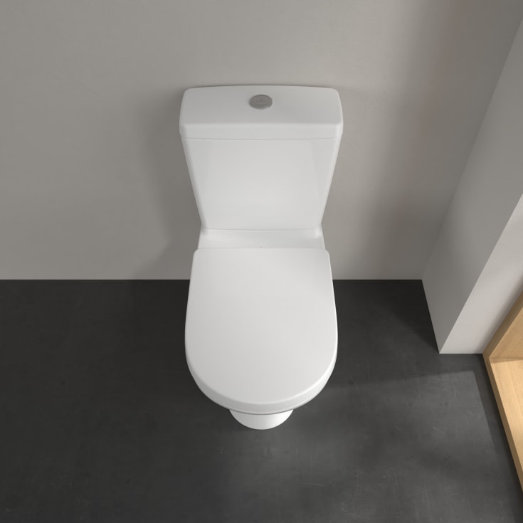 Villeroy & Boch O.novo gulvstående toalett, uten skyllekant, 36x64,6 cm, hvit