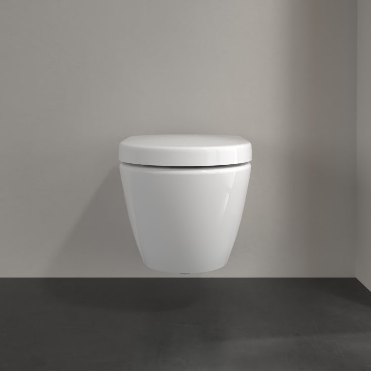 Villeroy & Boch Subway 2.0 Compact vegghengt toalett, u/skyllekant, 35,5x48 cm, hvit