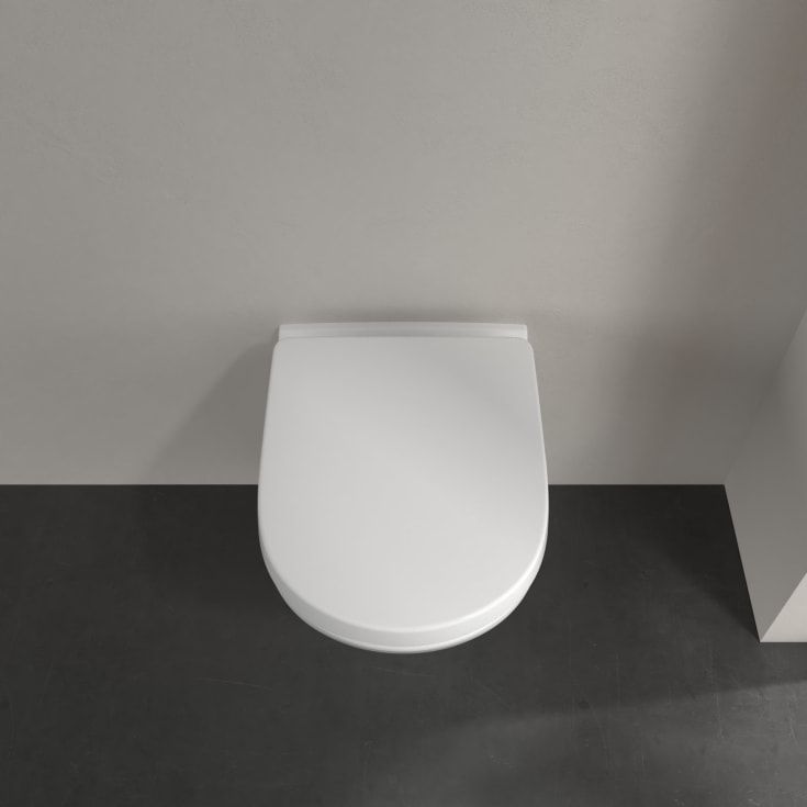Villeroy & Boch O.novo Compact vegghengt toalett, uten skyllekant, 36x49 cm, hvit
