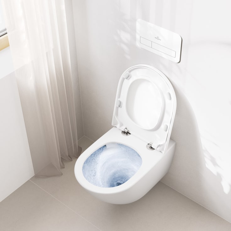 Villeroy & Boch Subway 3.0 vegghengt toalett, TwistFlush, CeramicPlus, hvit