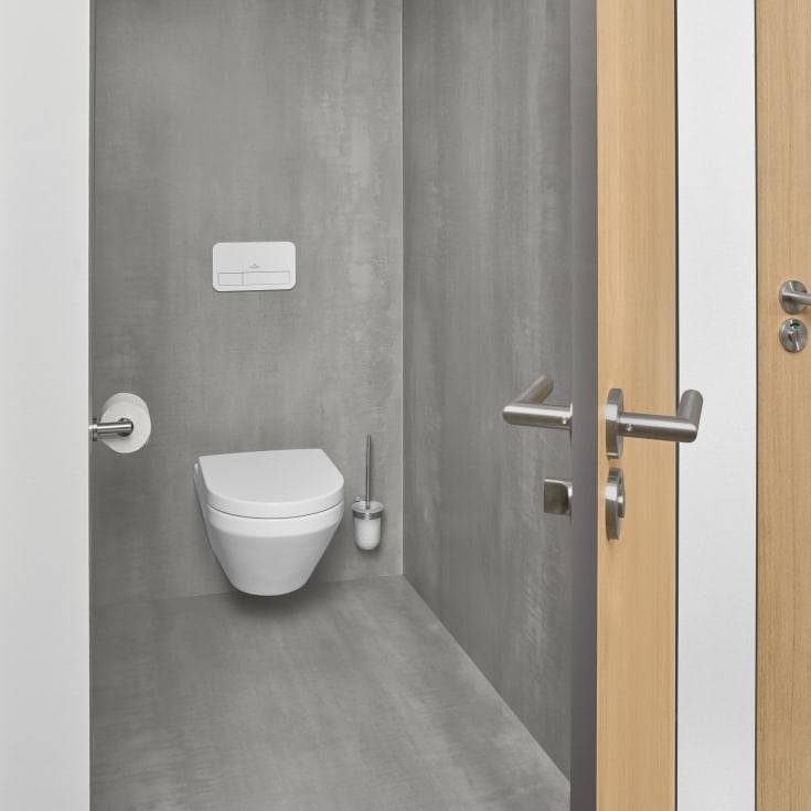 Villeroy & Boch Architectura væghængt toilet, uden skyllekant, hvid