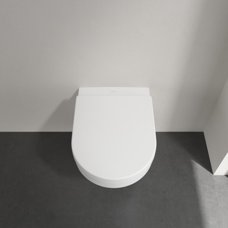 Villeroy & Boch Architectura toalettpakke, med sete, uten skyllekant, hvit