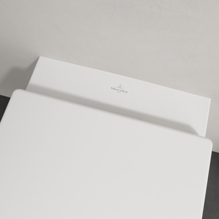 Villeroy & Boch Architectura toalettpakke, med sete, uten skyllekant, hvit
