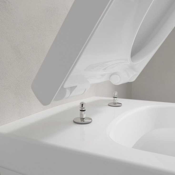Villeroy & Boch Architectura toalettpakke, med sete, uten skyllekant, hvit