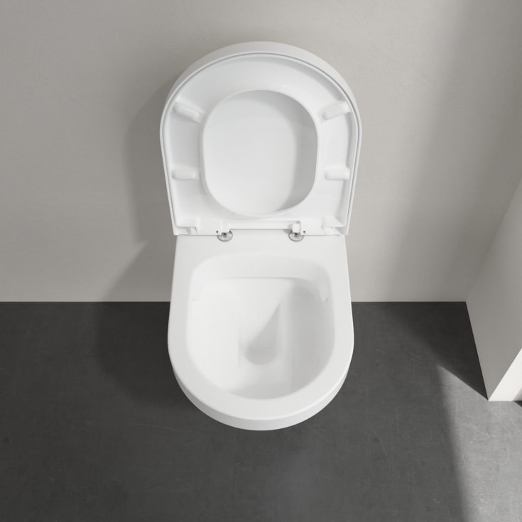 Villeroy & Boch Architectura toalettpakke, med sete, uten skyllekant, hvit