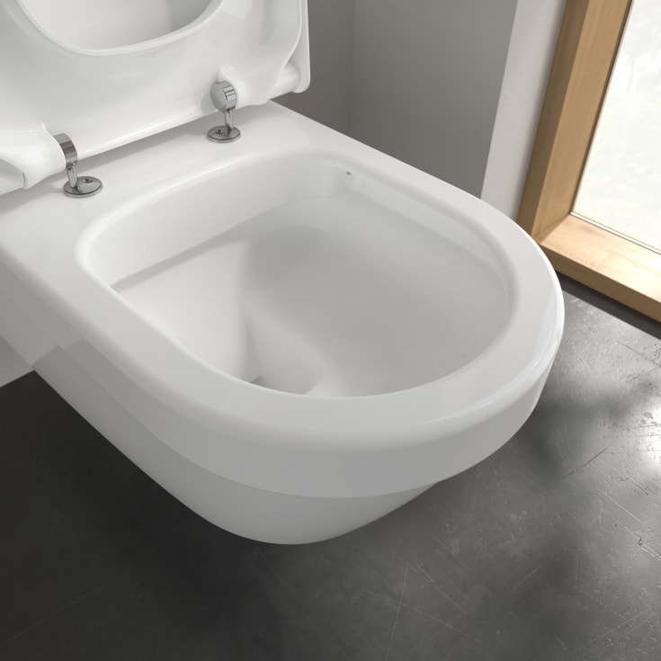 Villeroy & Boch ViCare vegghengt toalett, uten skyllekant, 37x70 cm, hvit