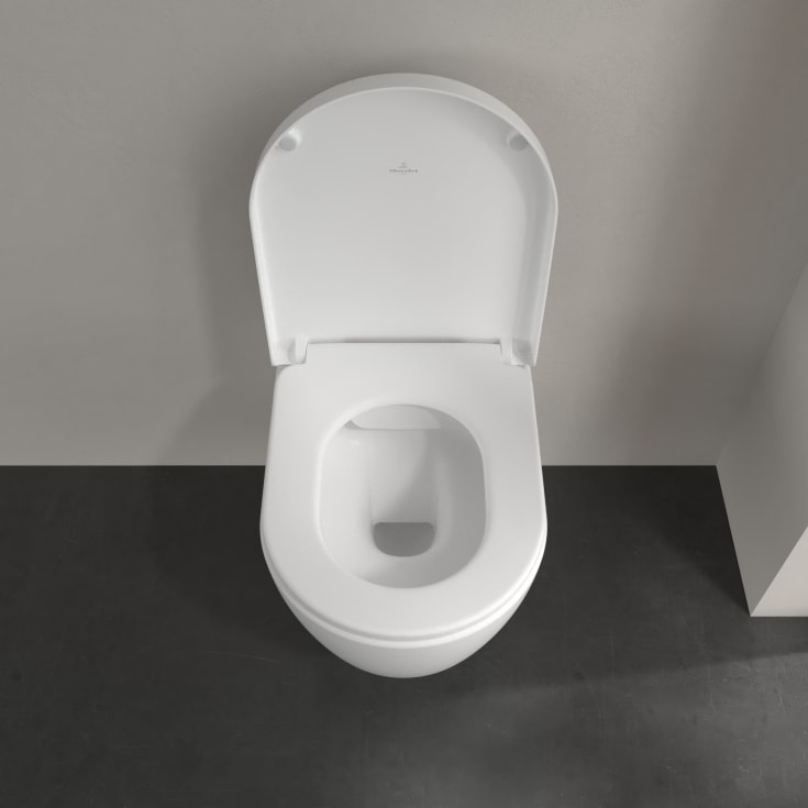 Villeroy & Boch Avento toalettpakke, med sete, CeramicPlus, stone white