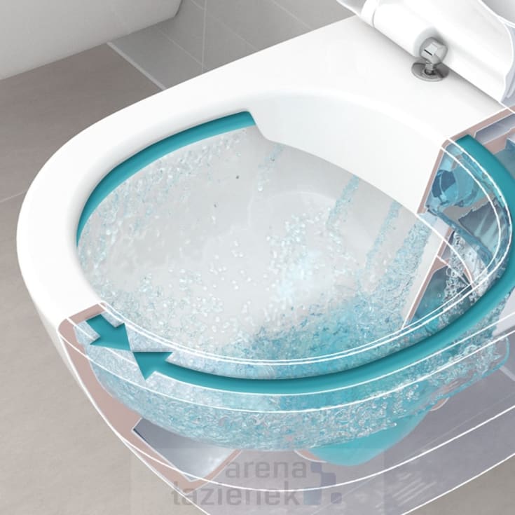 Villeroy & Boch Antheus vegghengt toalett, CeramicPlus, 375x560 mm, hvit