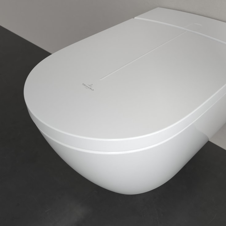 Villeroy & Boch ViClean-I 100 dusjtoalett, uten skyllekant, CeramicPlus, hvit