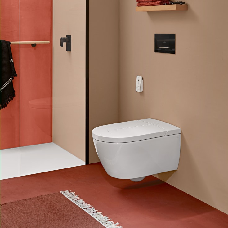 Villeroy & Boch ViClean-I 100 dusjtoalett, uten skyllekant, CeramicPlus, hvit