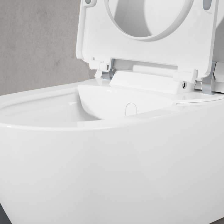 Villeroy & Boch ViClean-I 100 dusjtoalett, uten skyllekant, CeramicPlus, sort matt