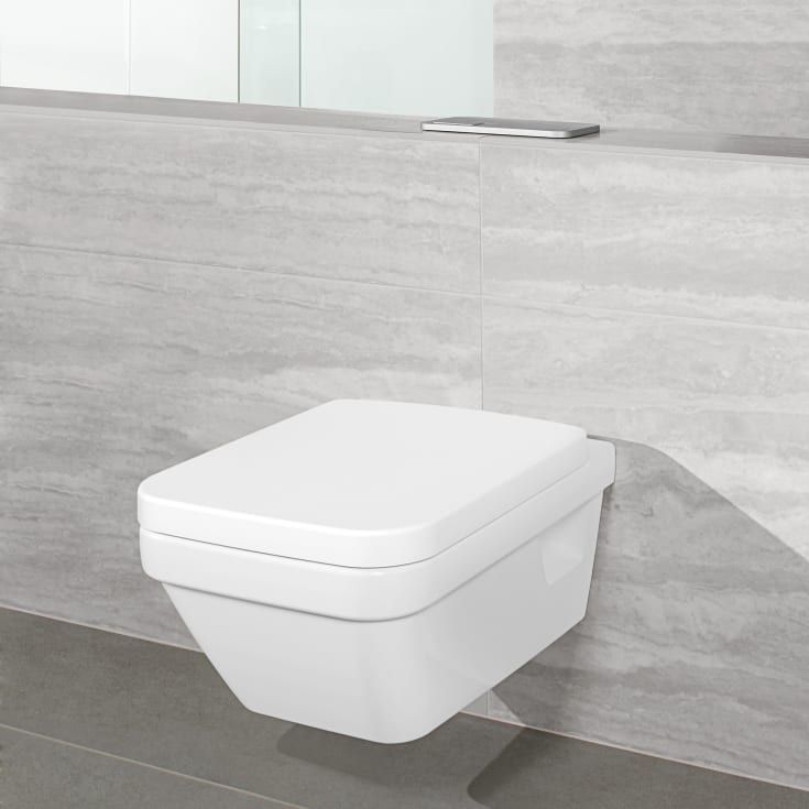 Villeroy & Boch Architectura toalettpakke, uten skyllekant, CeramicPlus, hvit