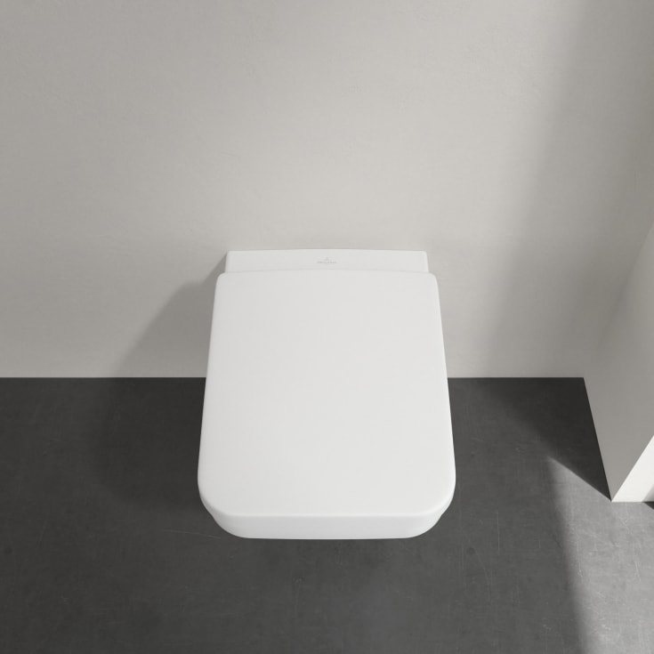 Villeroy & Boch Architectura toalettpakke, uten skyllekant, CeramicPlus, hvit