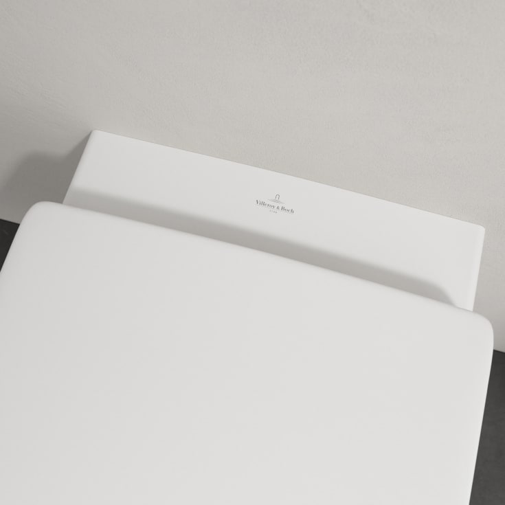 Villeroy & Boch Architectura væghængt toilet, uden skyllekant, rengøringsvenlig, hvid
