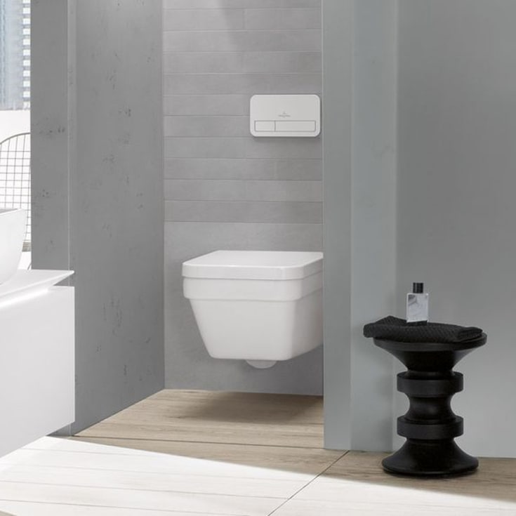 Villeroy & Boch Architectura toalettpakke, uten skyllekant, CeramicPlus, hvit