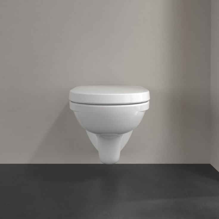 Villeroy & Boch O.Novo vegghengt toalett, CeramicPlus, hvit