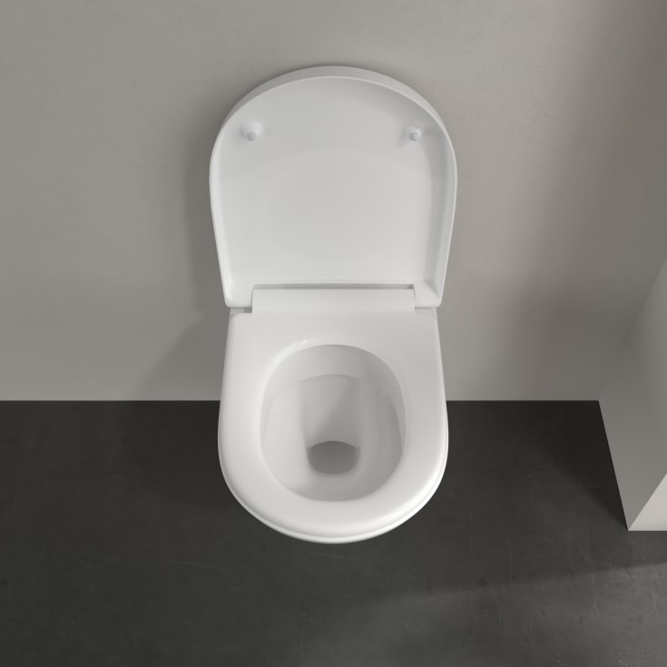 Villeroy & Boch O.Novo vegghengt toalett, CeramicPlus, hvit