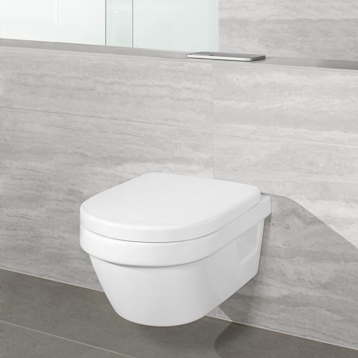 Villeroy & Boch Architectura toalettpakke, uten skyllekant, hvit