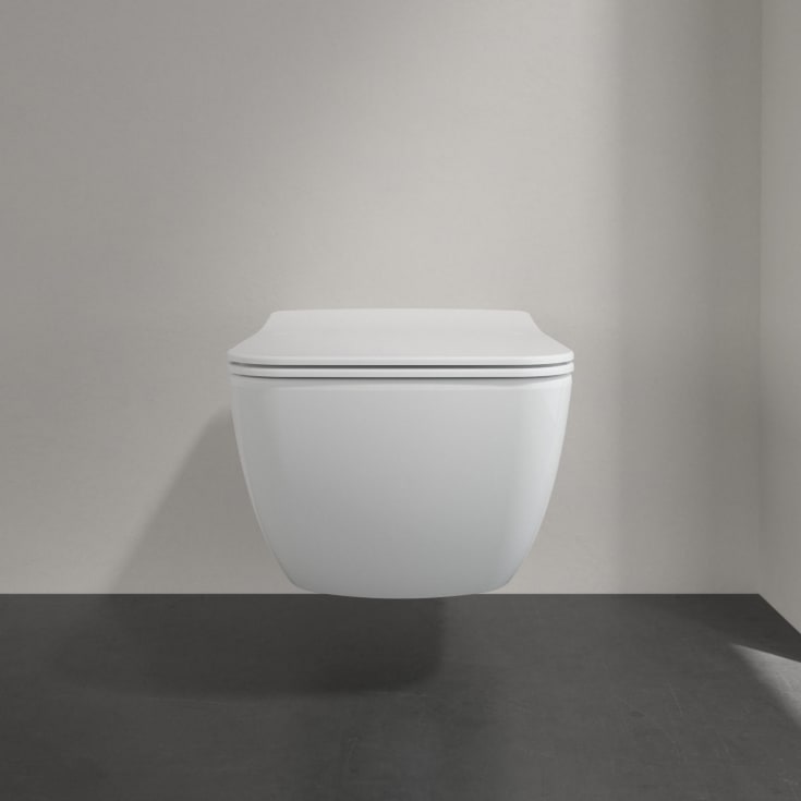 Villeroy & Boch Venticello væghængt toilet, uden skyllekant, rengøringsvenlig, hvid