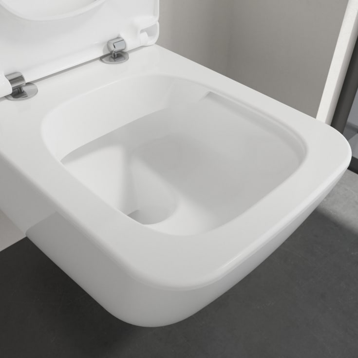 Villeroy & Boch Venticello væghængt toilet, uden skyllekant, rengøringsvenlig, hvid