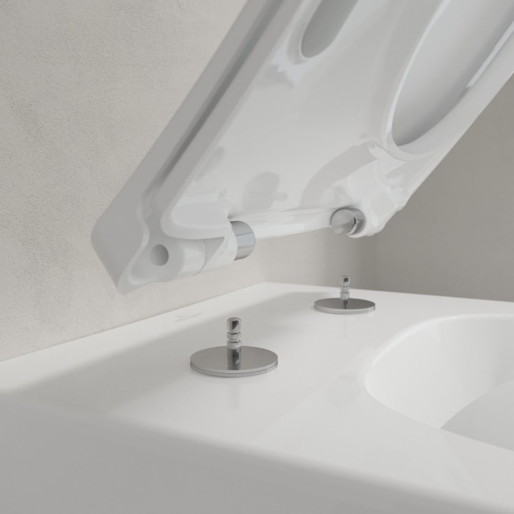 Villeroy & Boch Venticello væghængt toilet, uden skyllekant, rengøringsvenlig, hvid