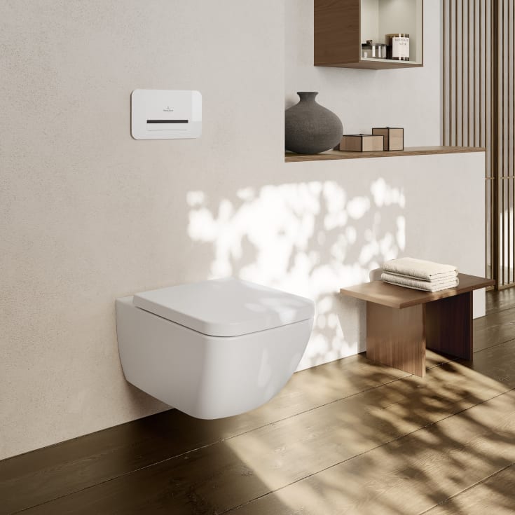 Villeroy & Boch Venticello væghængt toilet, uden skyllekant, rengøringsvenlig, hvid