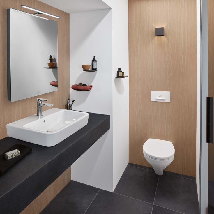 Villeroy & Boch O.Novo væghængt toilet, rengøringsvenlig, hvid