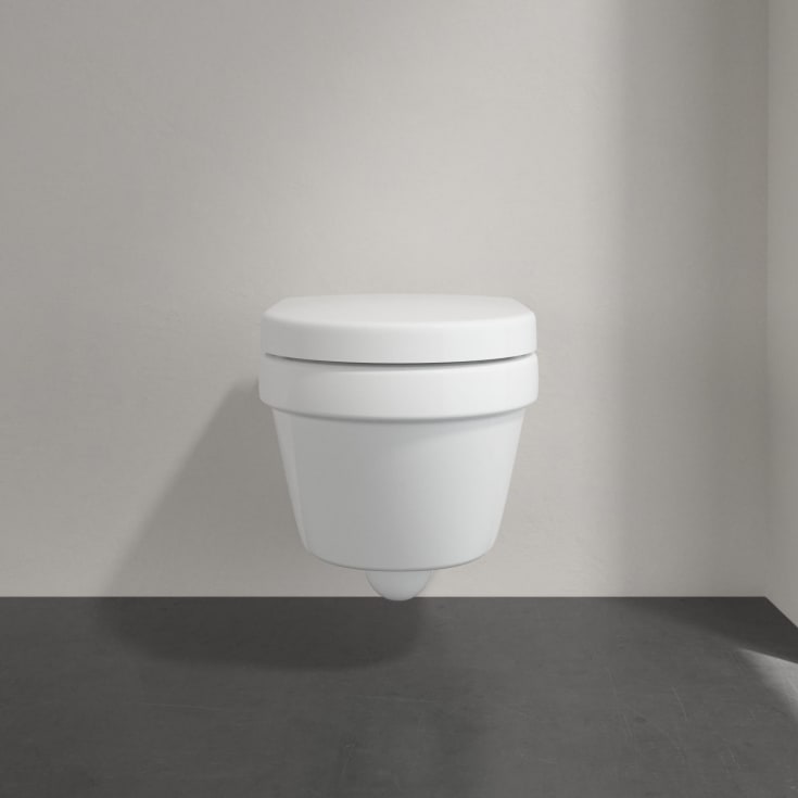 Villeroy & Boch Architectura toalettpakke, uten skyllekant, CeramicPlus, hvit