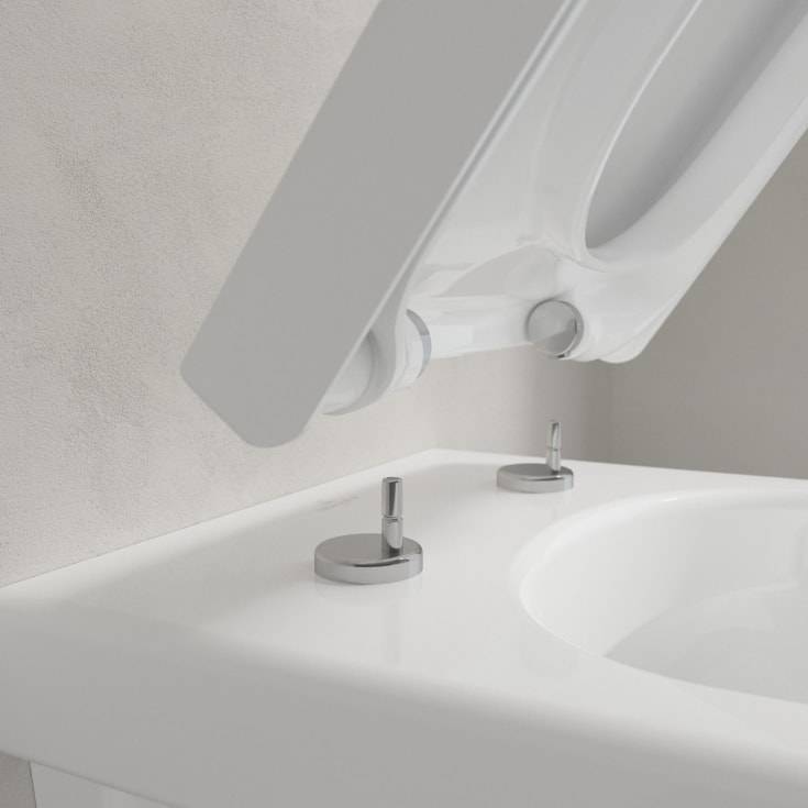 Villeroy & Boch Architectura toalettpakke, uten skyllekant, CeramicPlus, hvit