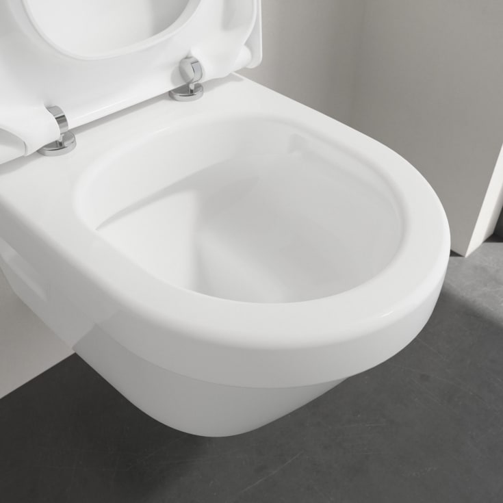 Villeroy & Boch Architectura toalettpakke, uten skyllekant, CeramicPlus, hvit