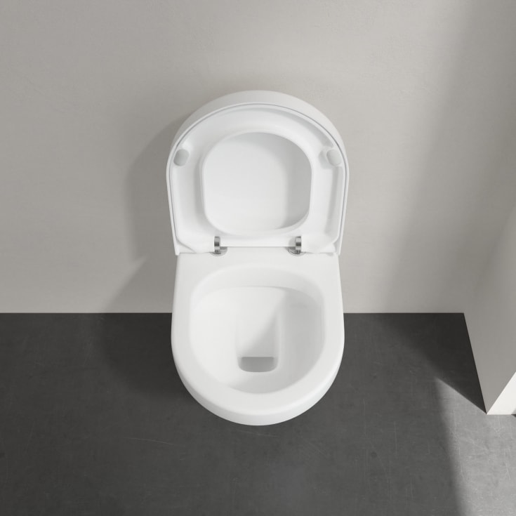 Villeroy & Boch Architectura toalettpakke, uten skyllekant, CeramicPlus, hvit