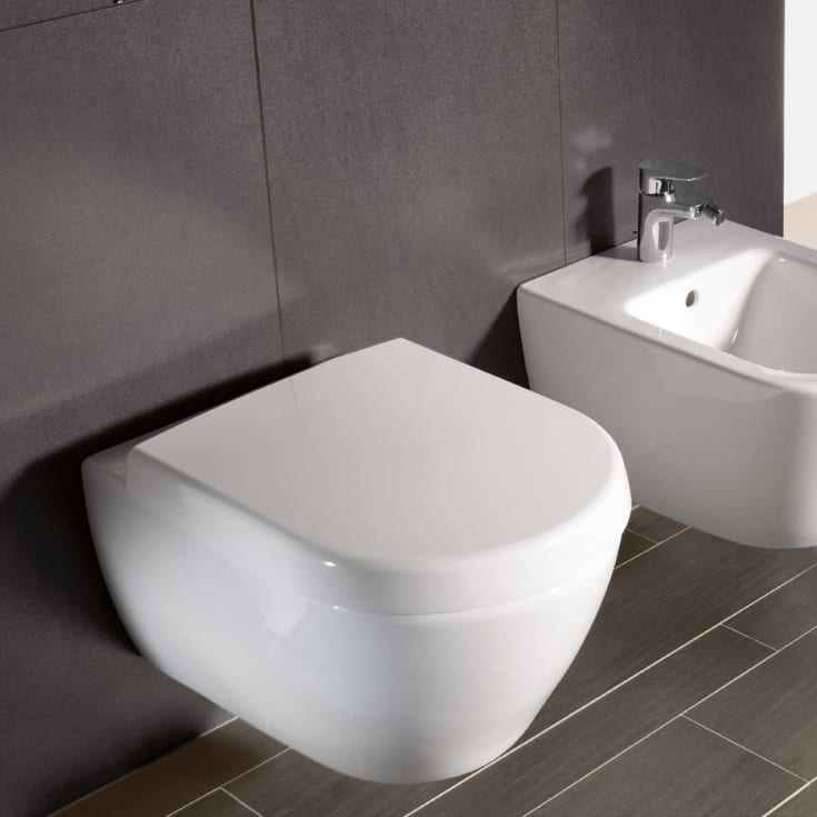 Villeroy & Boch Subway 2.0 vägghängd toalett, rengöringsvänlig, vit