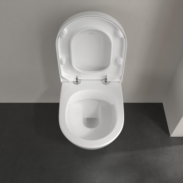 Villeroy & Boch Subway 2.0 ViFresh vegghengt toalett, uten spylekant, med CeramicPlus, hvit