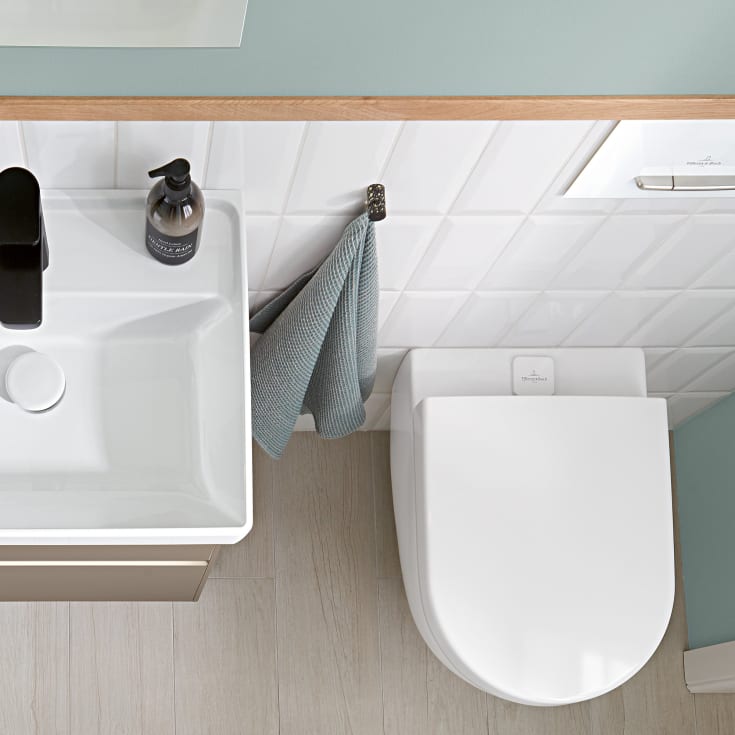 Villeroy & Boch Subway 2.0 ViFresh vegghengt toalett, uten spylekant, med CeramicPlus, hvit