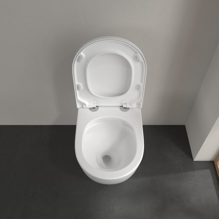 Villeroy & Boch Subway 3.0 gulvstående toalett, uten skyllekant, med AntiBac og CeramicPlus, hvit