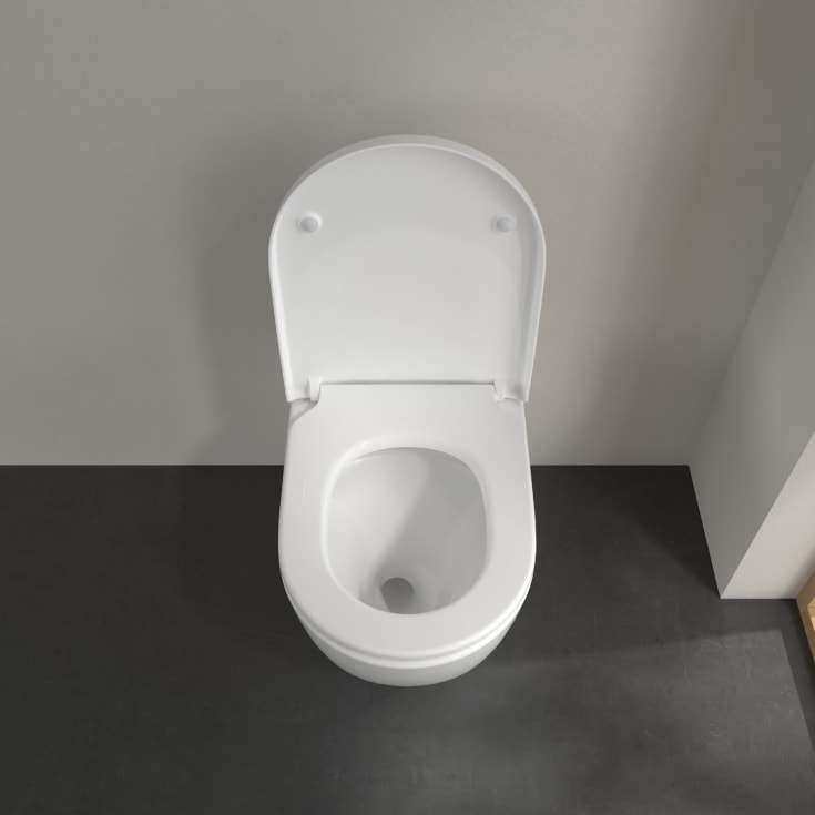 Villeroy & Boch Subway 3.0 gulvstående toalett, uten skyllekant, med AntiBac og CeramicPlus, hvit