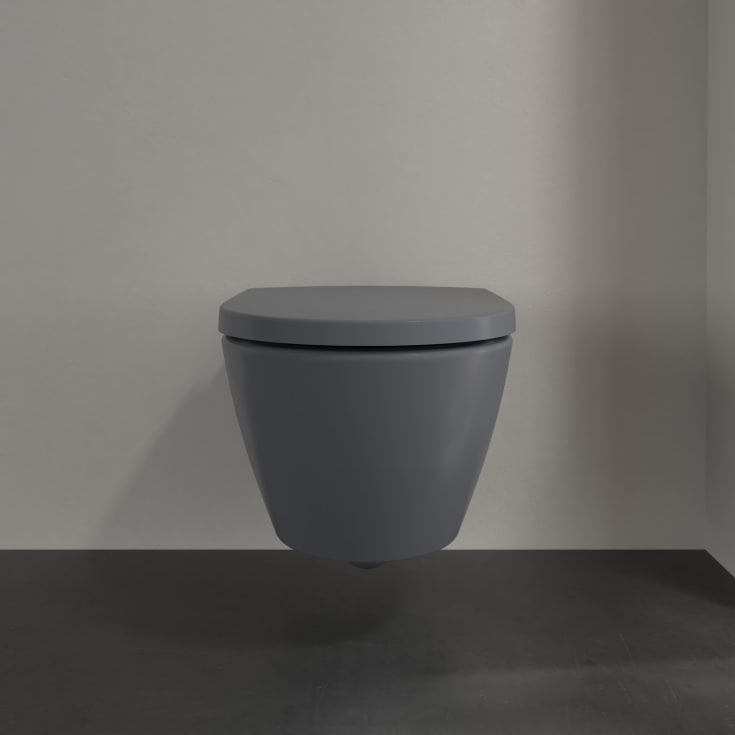 Villeroy & Boch Subway 2.0 vegghengt toalett, CeramicPlus, 370x560 mm, grafitt matt