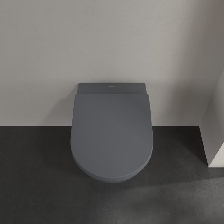 Villeroy & Boch Subway 2.0 vegghengt toalett, CeramicPlus, 370x560 mm, grafitt matt