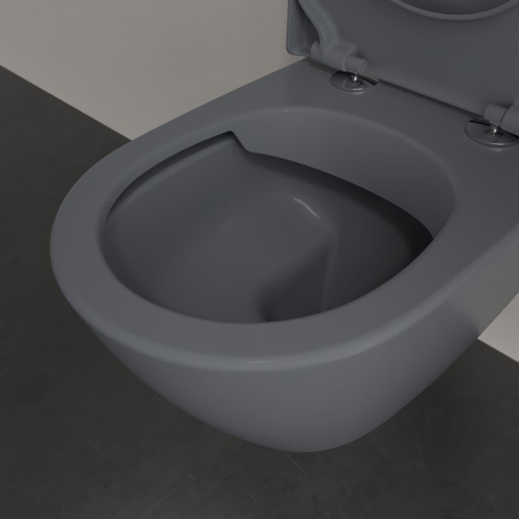 Villeroy & Boch Subway 2.0 vegghengt toalett, CeramicPlus, 370x560 mm, grafitt matt