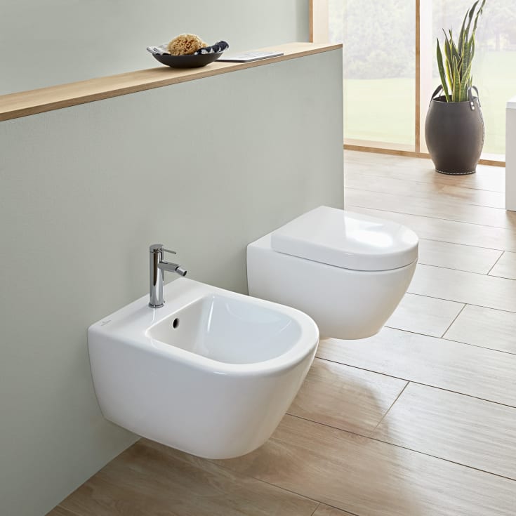 Villeroy & Boch Subway 2.0 ViFresh vegghengt toalett, uten skyllekant, AntiBac og CeramicPlus, hvit