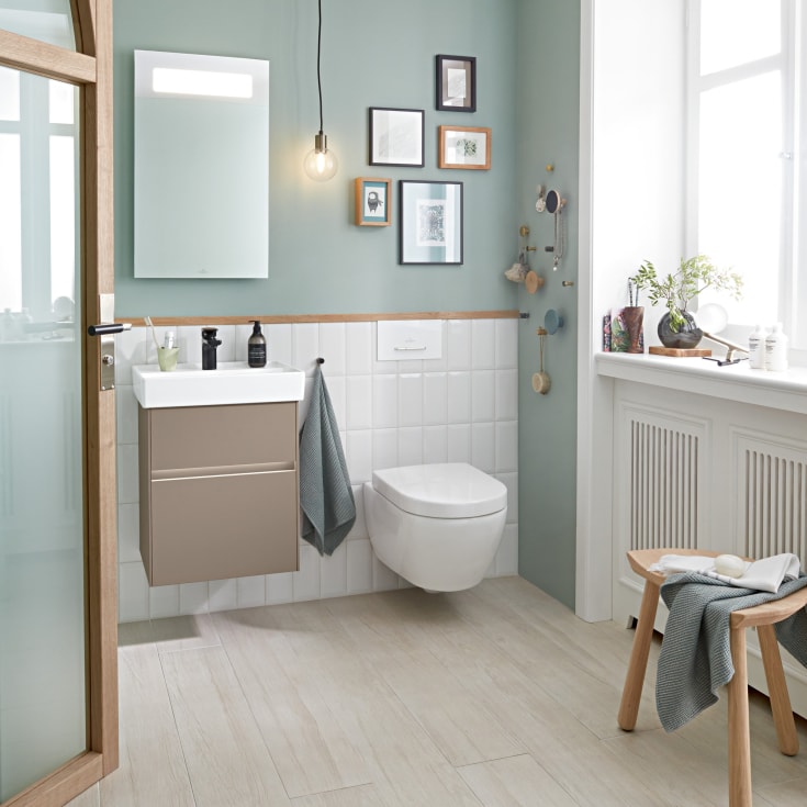 Villeroy & Boch Subway 2.0 ViFresh vegghengt toalett, uten skyllekant, AntiBac og CeramicPlus, hvit